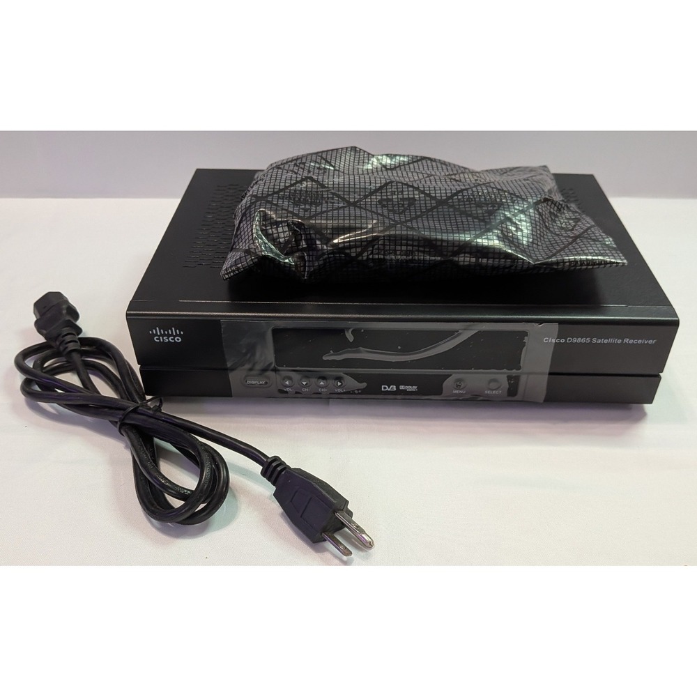 Cisco D9865 Satellite Receiver Black Like New HDMI S/PDIF D9865-H Digital Box